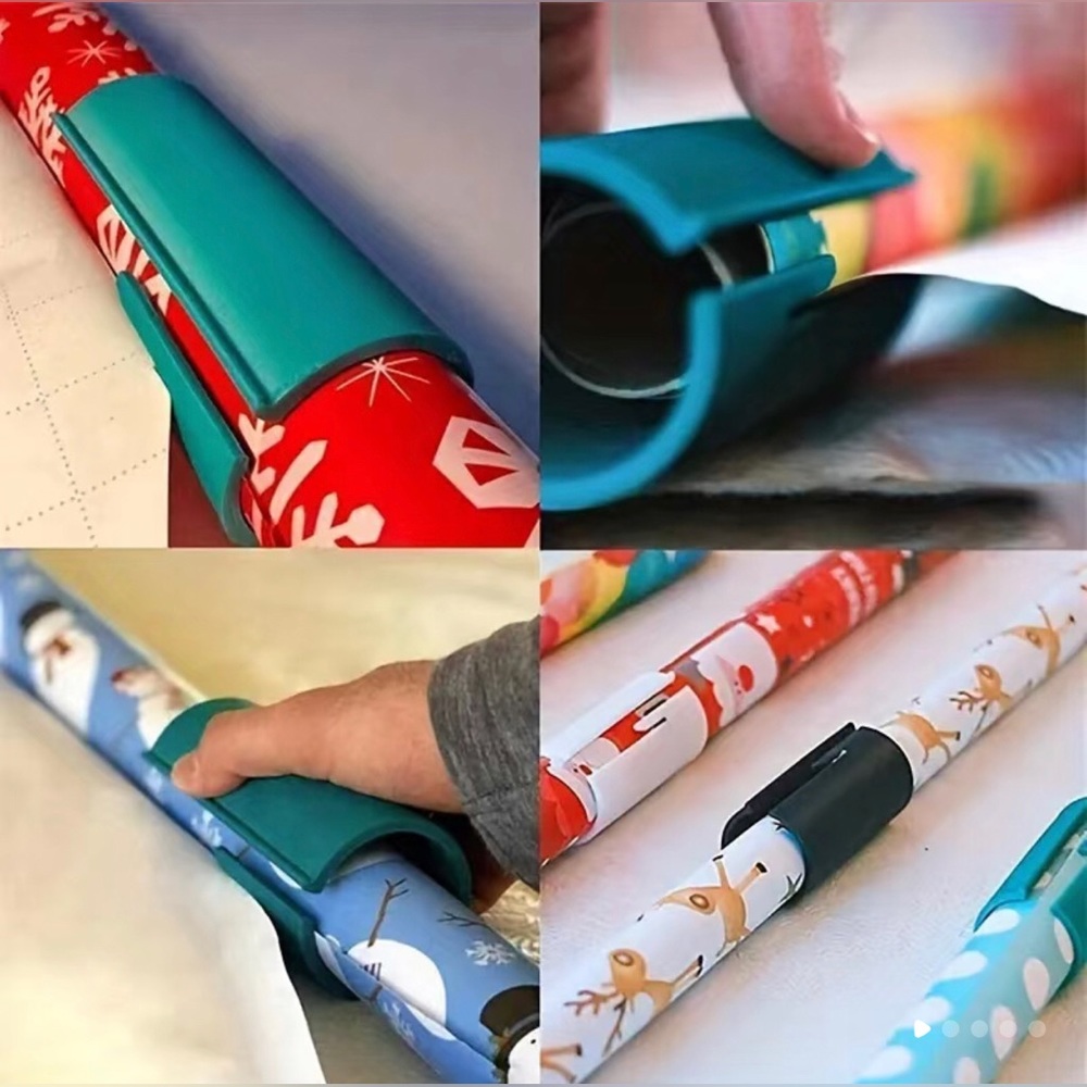 1pc Sliding Gift Wrapping Paper Cutter Christmas Cutting Tool